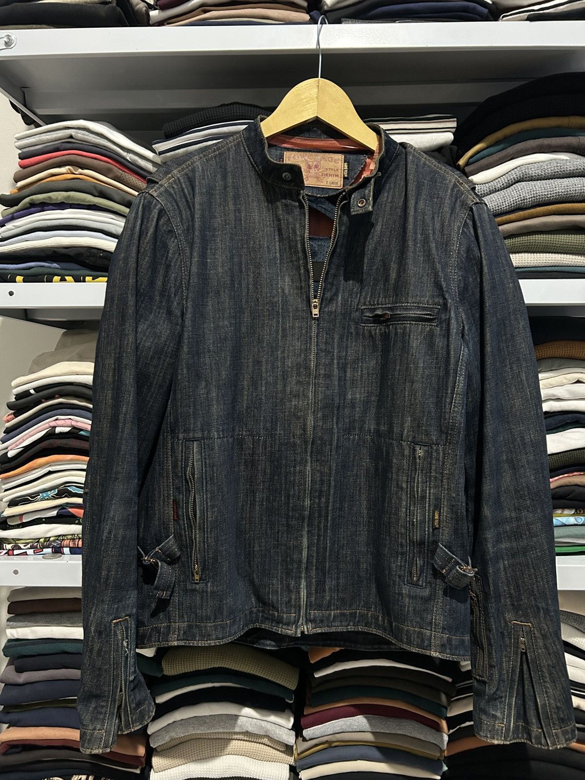 Japanese Brand Power age Motor Cycle denim Gore-tex Size US XL / EU 56 / 4 - 1 Thumbnail