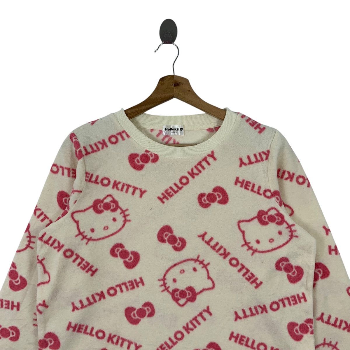 Japanese Brand HELLO KITTY Japanese Cartoon Fullprint T-Shirt Long Sleeve Size L / US 10 / IT 46 - 3 Thumbnail
