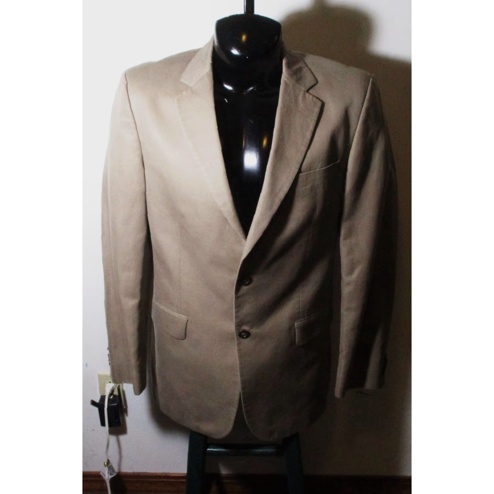 Banana Republic Banana Republic Blazer Jacket Mens 42 Long Khaki Linen Size 42R - 2 Thumbnail