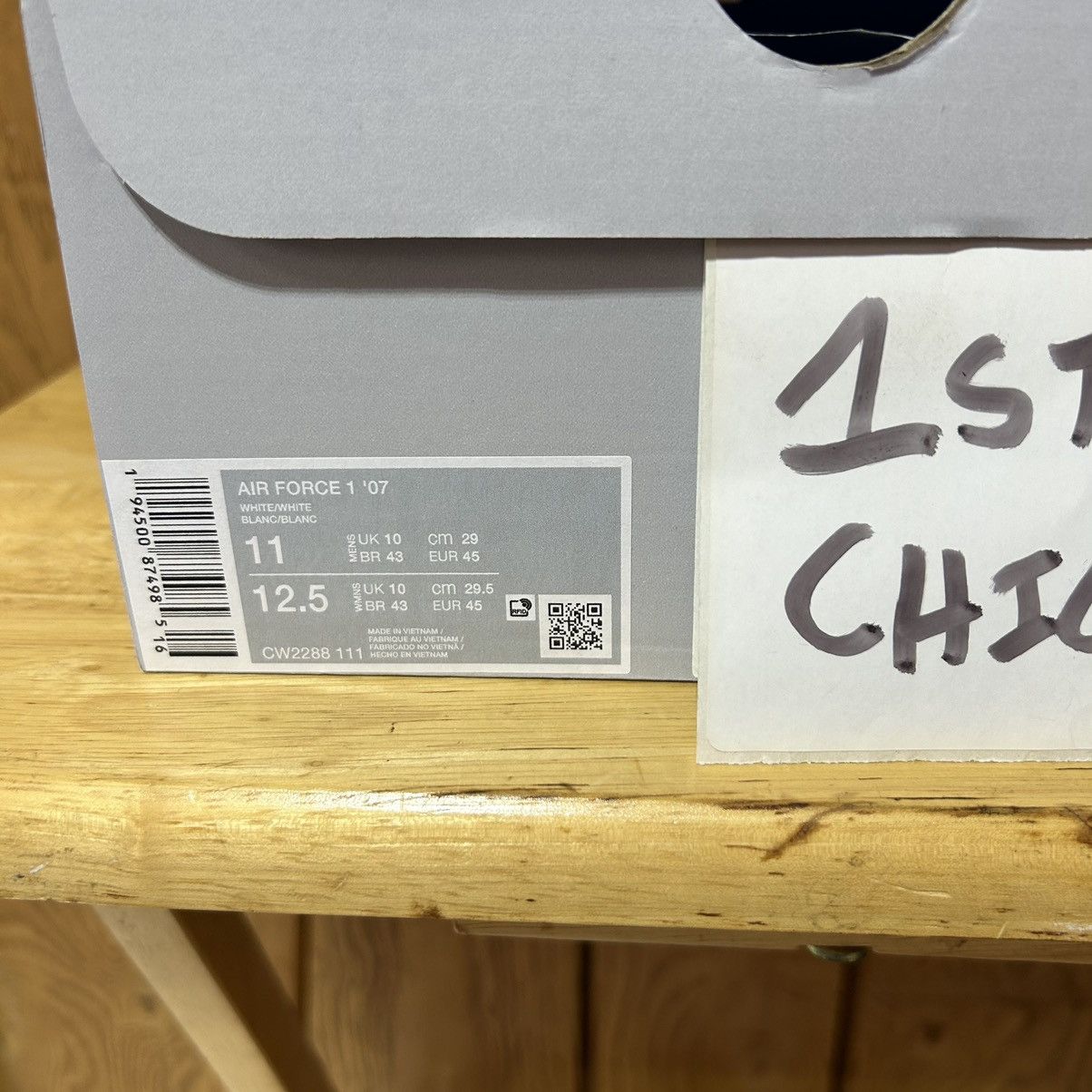 Nike Nike Air Force 1 Low White Sneakers Men's 11 CW2288-111 NEW Size US 11 / EU 44 - 8 Thumbnail
