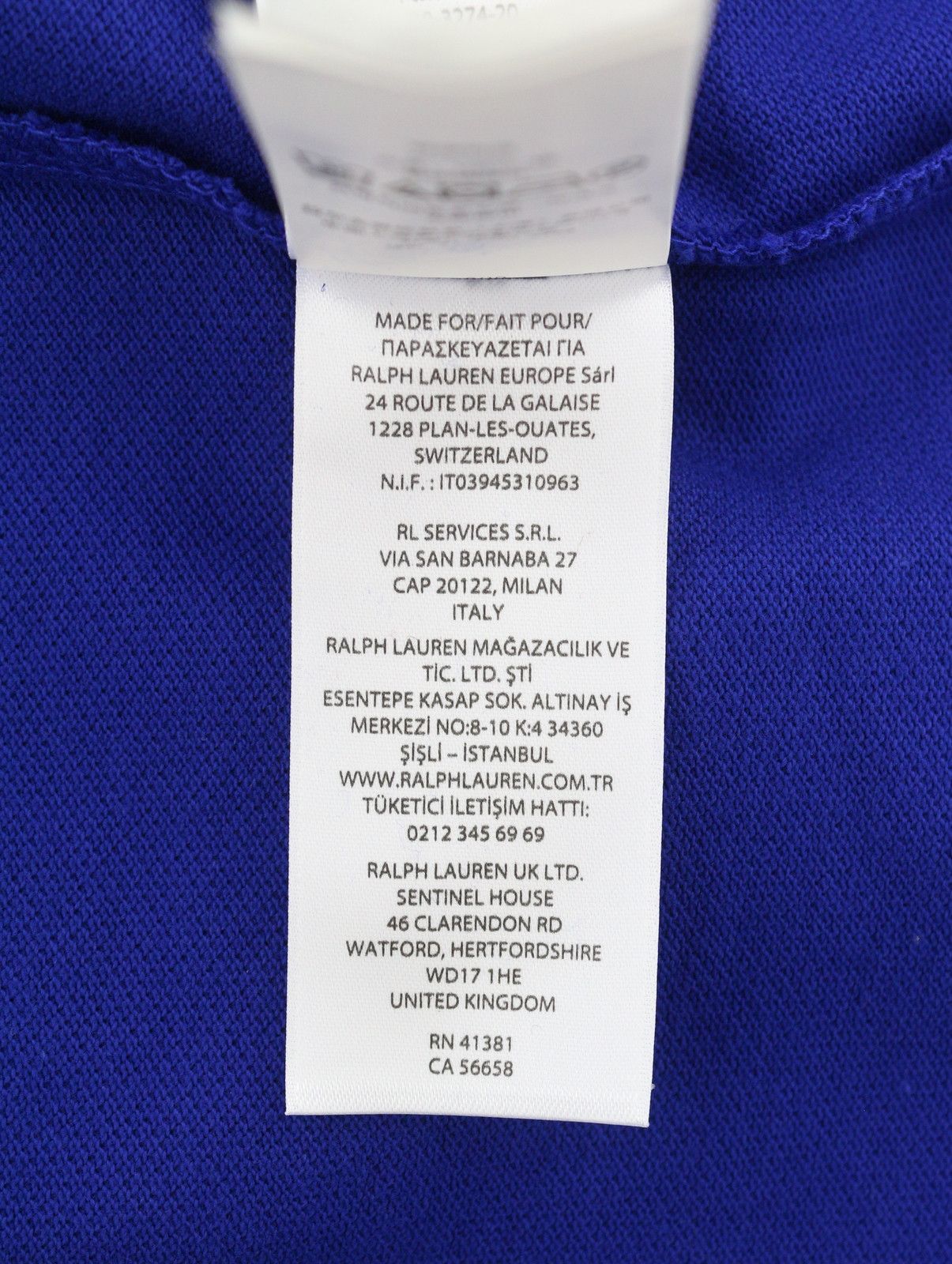 Ralph Lauren CUSTOM SLIM FIT M Mid Blue Embroidered Logo 87902 Size US M / EU 48-50 / 2 - 12 Thumbnail