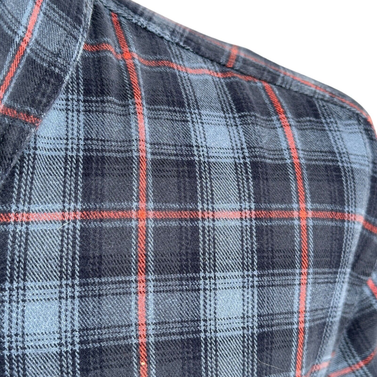 Duluth Pack Duluth Trading Thick Flannel Shirt Men's Large Heavy Blue Size US L / EU 52-54 / 3 - 3 Thumbnail