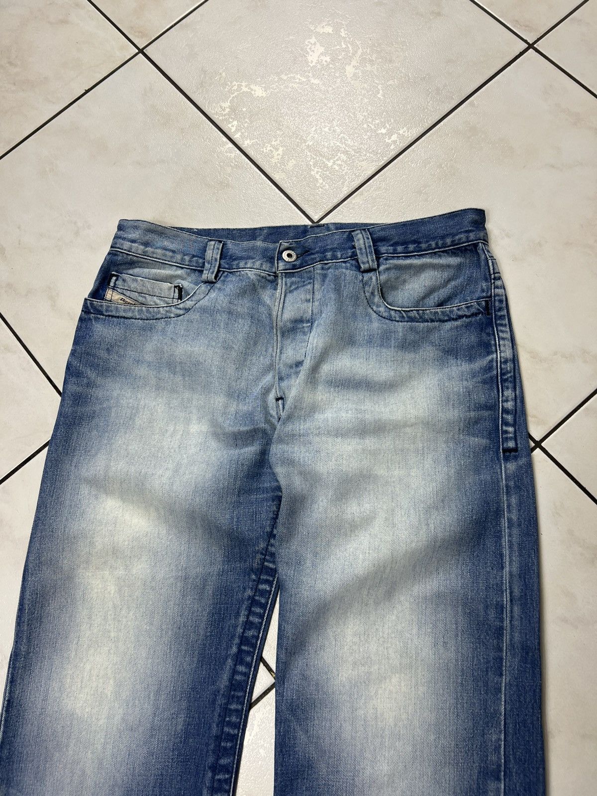Diesel Vintage Diesel Rivec y2k distressed denim washed jeans pants Size US 33 - 3 Thumbnail