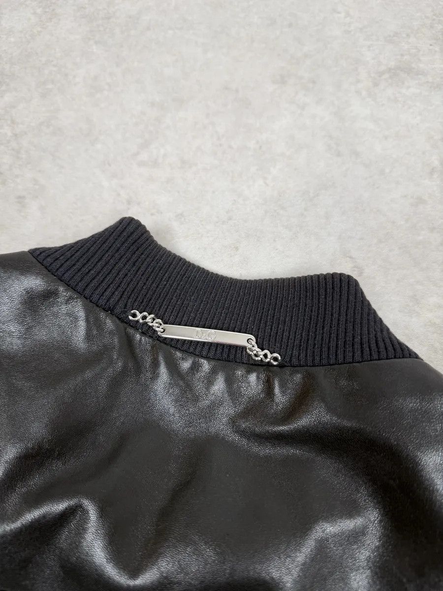 Dolce & Gabbana 2000s Dolce & Gabbana Spy Black Leather Jacket Size US M / EU 48-50 / 2 - 8 Thumbnail