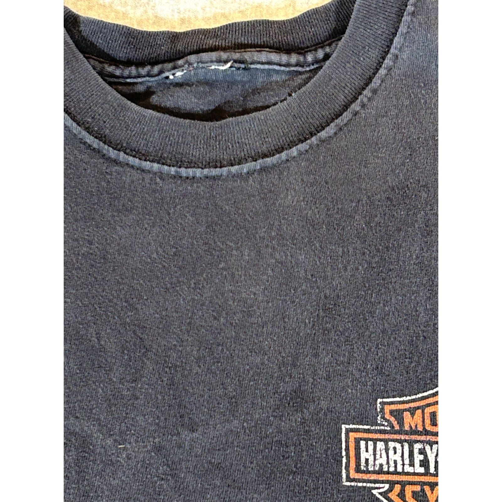 Harley Davidson Harley-Davidson Shirt Mens Small Black Wurtsboro NY Eagle Biker Motorcycle HD Size US L / EU 52-54 / 3 - 3 Thumbnail
