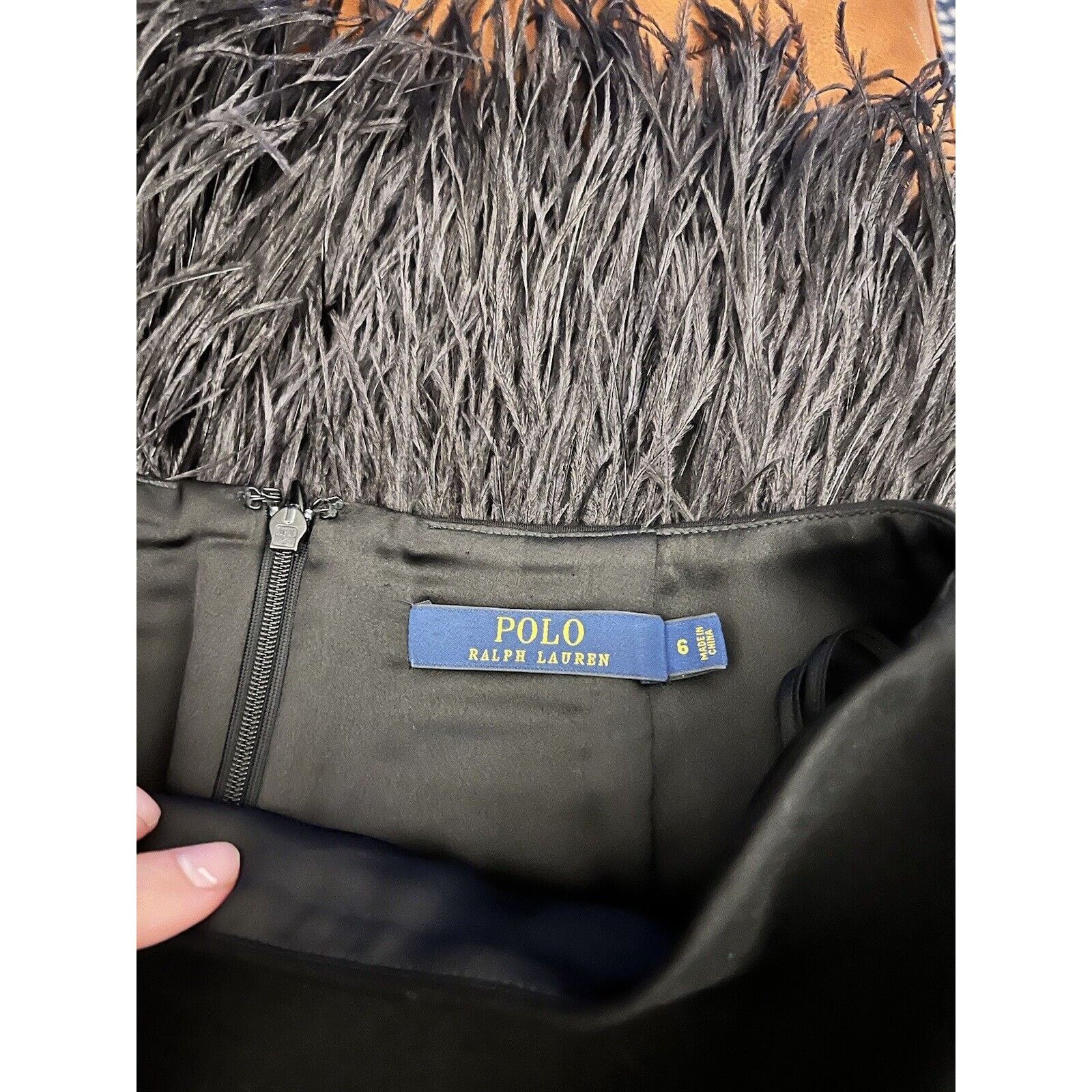 Ralph Lauren Ostrich Feather Hem Mini Skirt Western Preppy 6