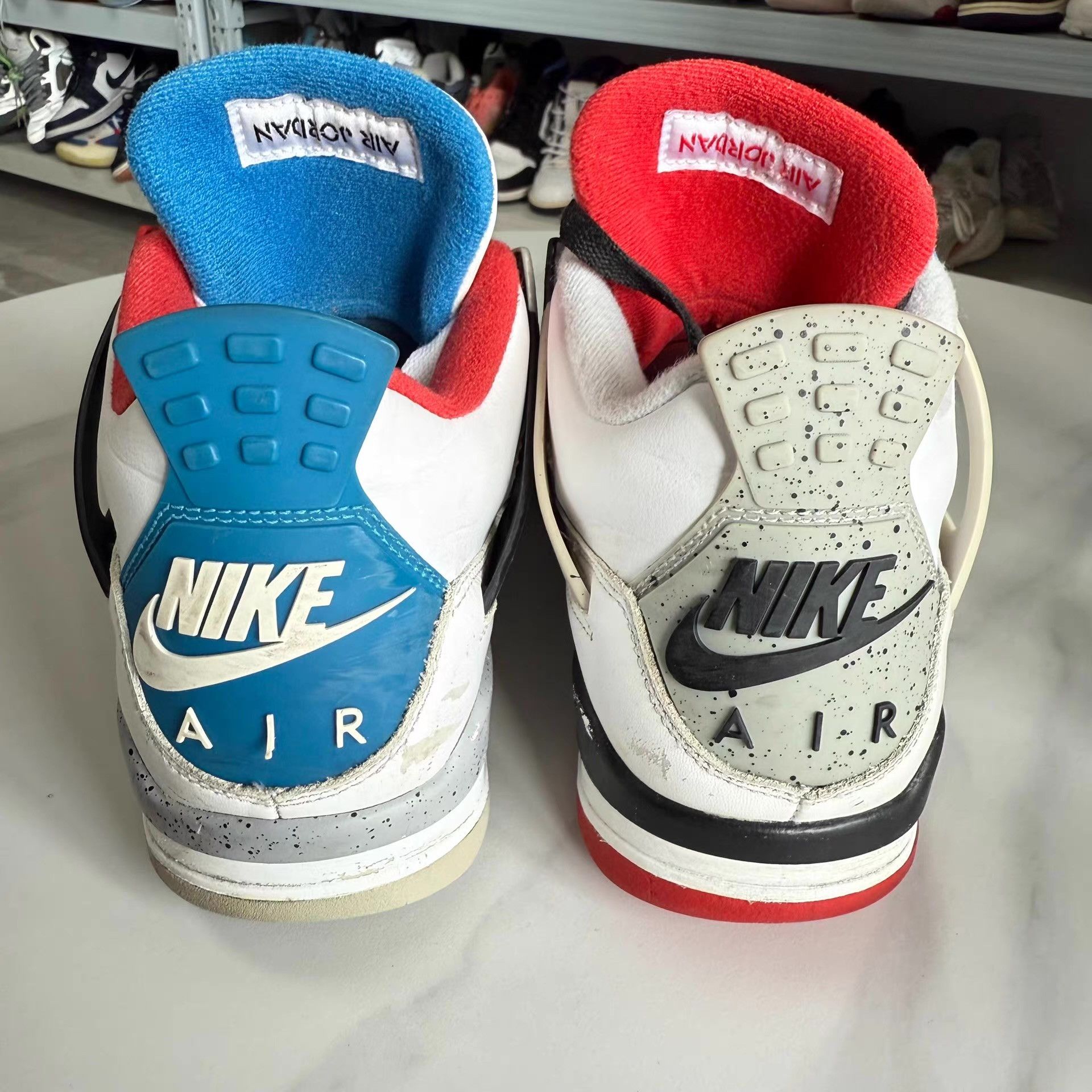 Nike Air Jordan 4, retro basketball shoes, casual shoes。 Q10 Size US 9 / EU 42 - 3 Thumbnail