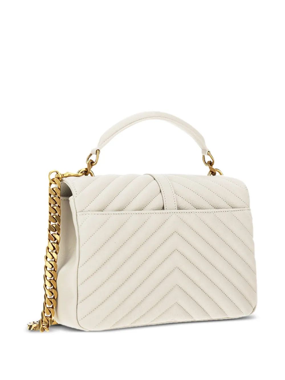 Saint Laurent Paris o1b1hav110225 Size: OS / College Medium Leather Bag in White Size ONE SIZE - 2 Thumbnail