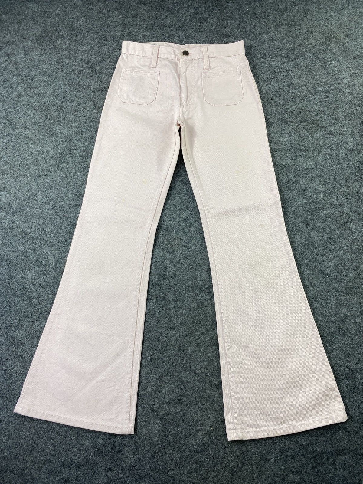 Big John × If Six Was Nine × Japanese Brand BIG JOHN FLARED SOFT PINK JEANS - 1105 Size 26" / US 2 / IT 38 - 2 Thumbnail