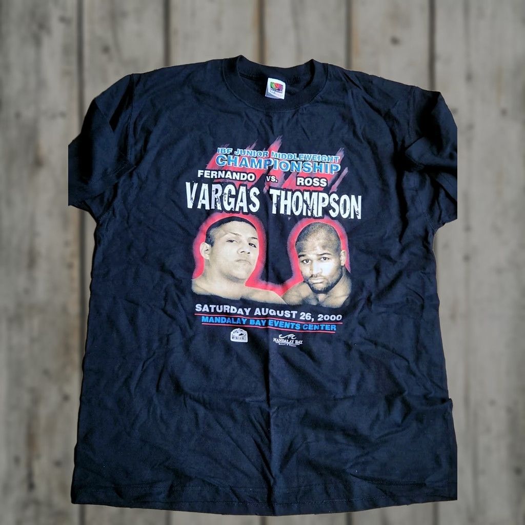 Fruit Of The Loom VINTAGE Fruit of the Loom Boxing T Shirt XL Men Black 2000s Boxing Sports Raphael? (Note: Original lacks that word) Size US XL / EU 56 / 4 - 1 Thumbnail