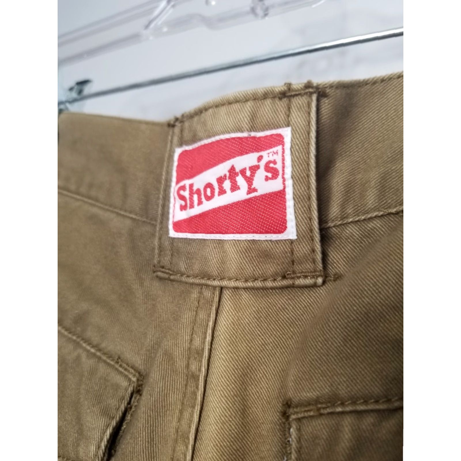 Olive Vintage Shorty’s Cargo Shorts Men 28 Olive Distressed Flat Front 90s Grunge Skate Surfboard BMX Mens Size US 28 / EU 44 - 5 Thumbnail