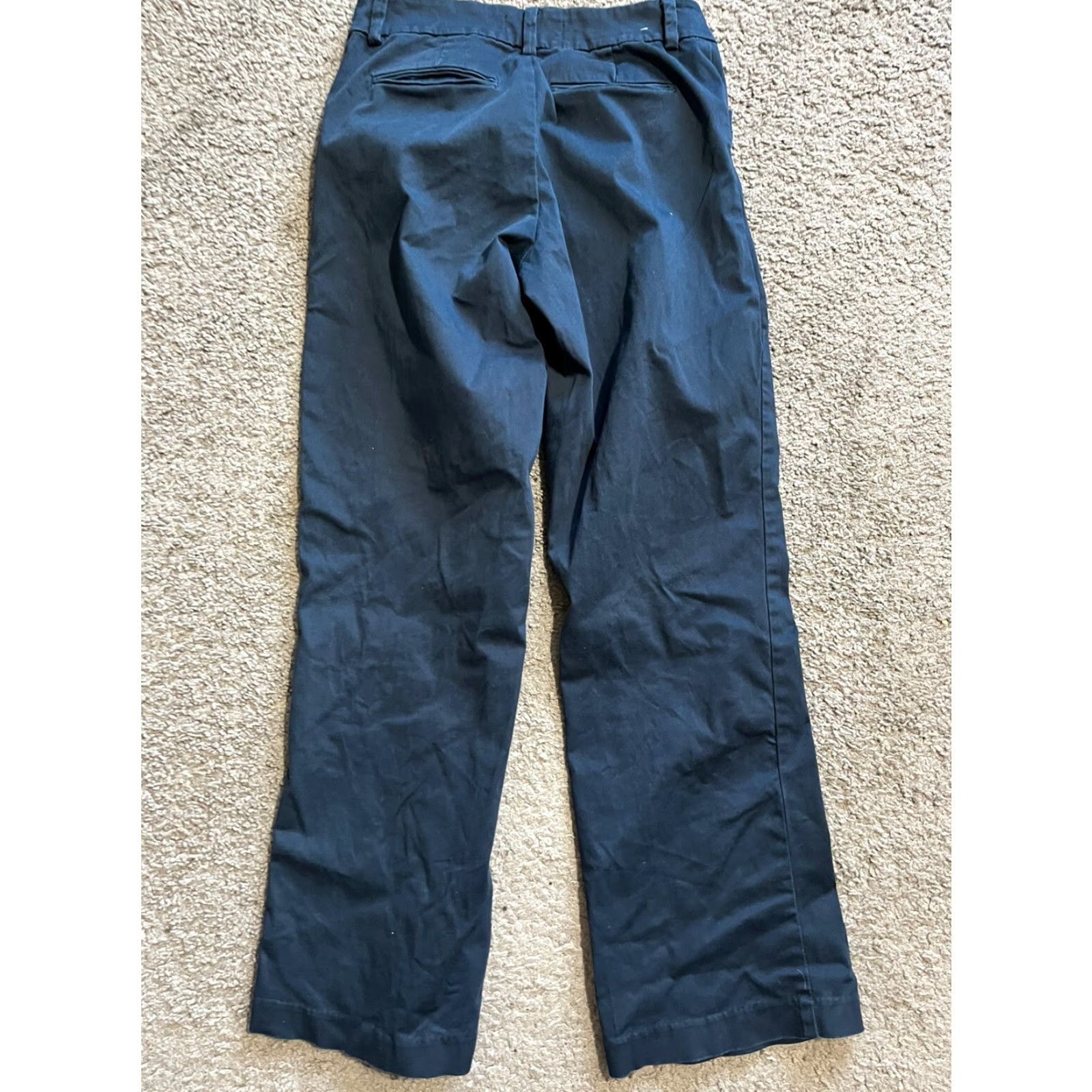 Lee Lee Platinum Curvy Fit Womens Trousers Pants Sz 8 Med Straight Leg Navy Blue Size 30" / US 8 / IT 44 - 3 Thumbnail