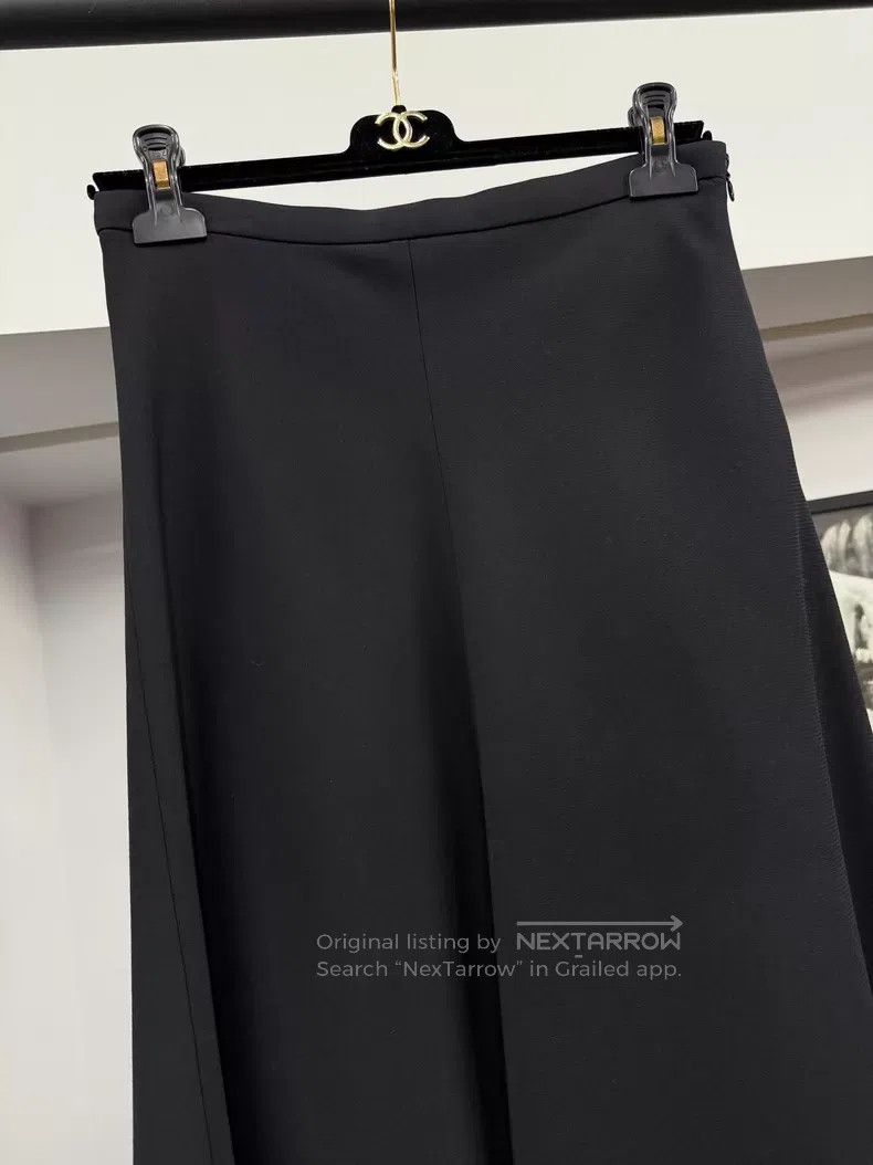 Dior Dior Black wool A-shaped skirt Size 26" / US 2 / IT 38 - 2 Thumbnail