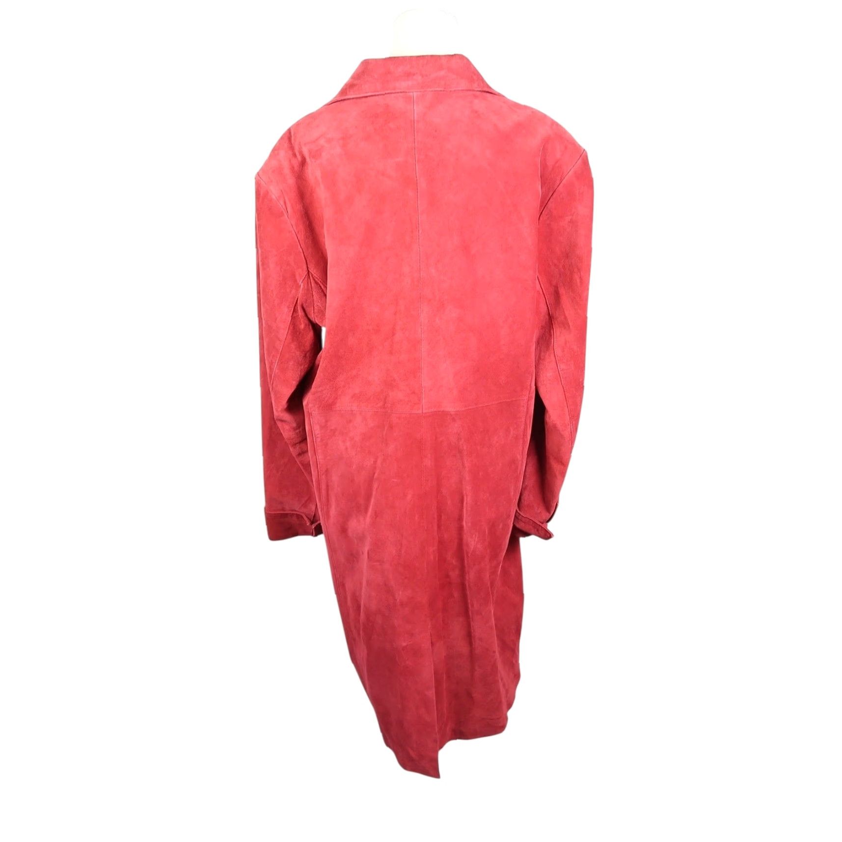 Vintage VINTAGE Terry Lewis Red Suede Leather Mid-Length Jacket Womens L Size L / US 10 / IT 46 - 4 Thumbnail