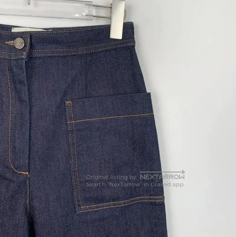 Fendi Fendi Blue Cotton Casual Pants for Women . Size 26" / US 2 / IT 38 - 3 Thumbnail