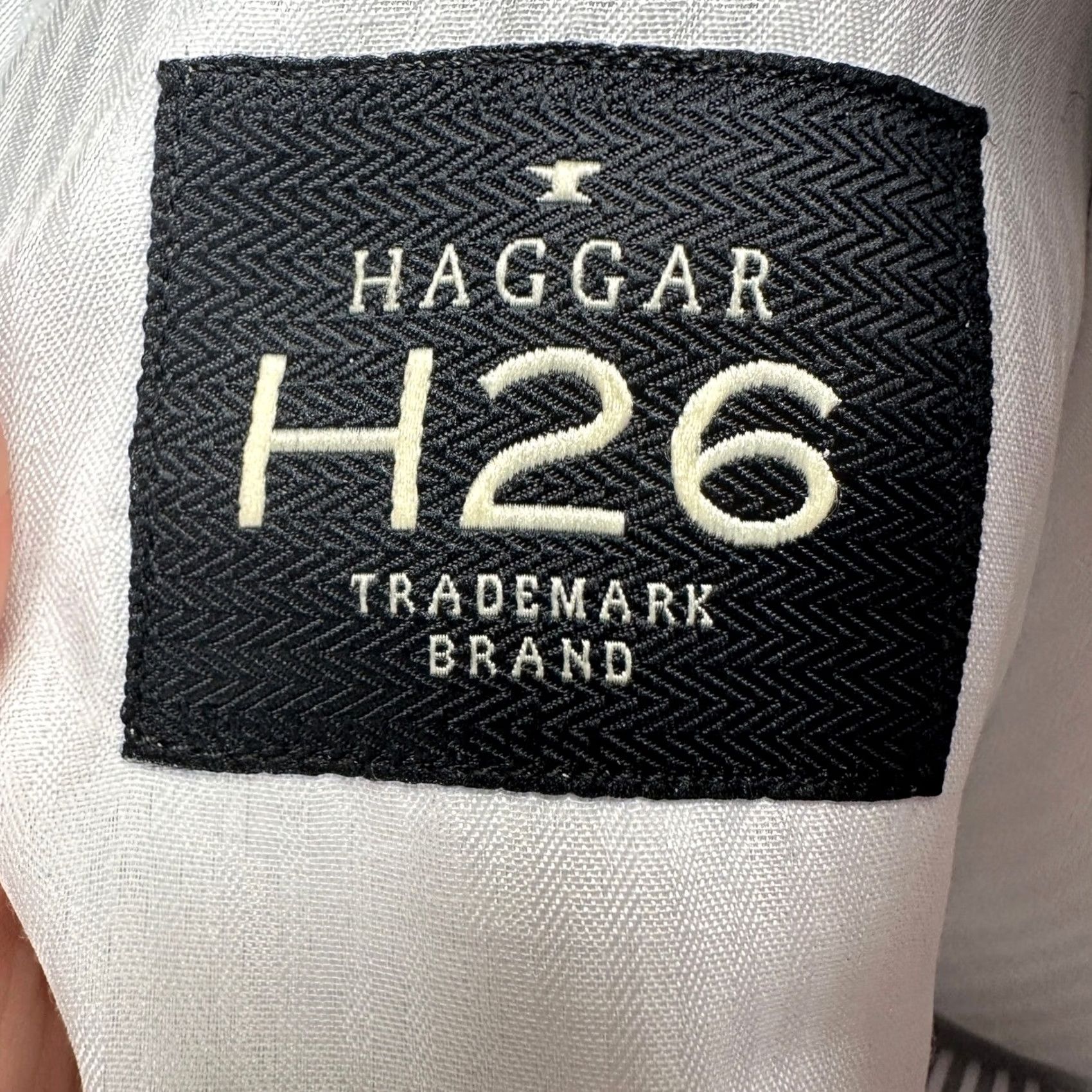 Haggar Haggar H26 Mens Chino Shorts 40 Gray White Stripe Flat Front Pocket Casual NEW Mens 40 Gray Stripe Chino Shorts Size US 40 / EU 56 - 3 Thumbnail