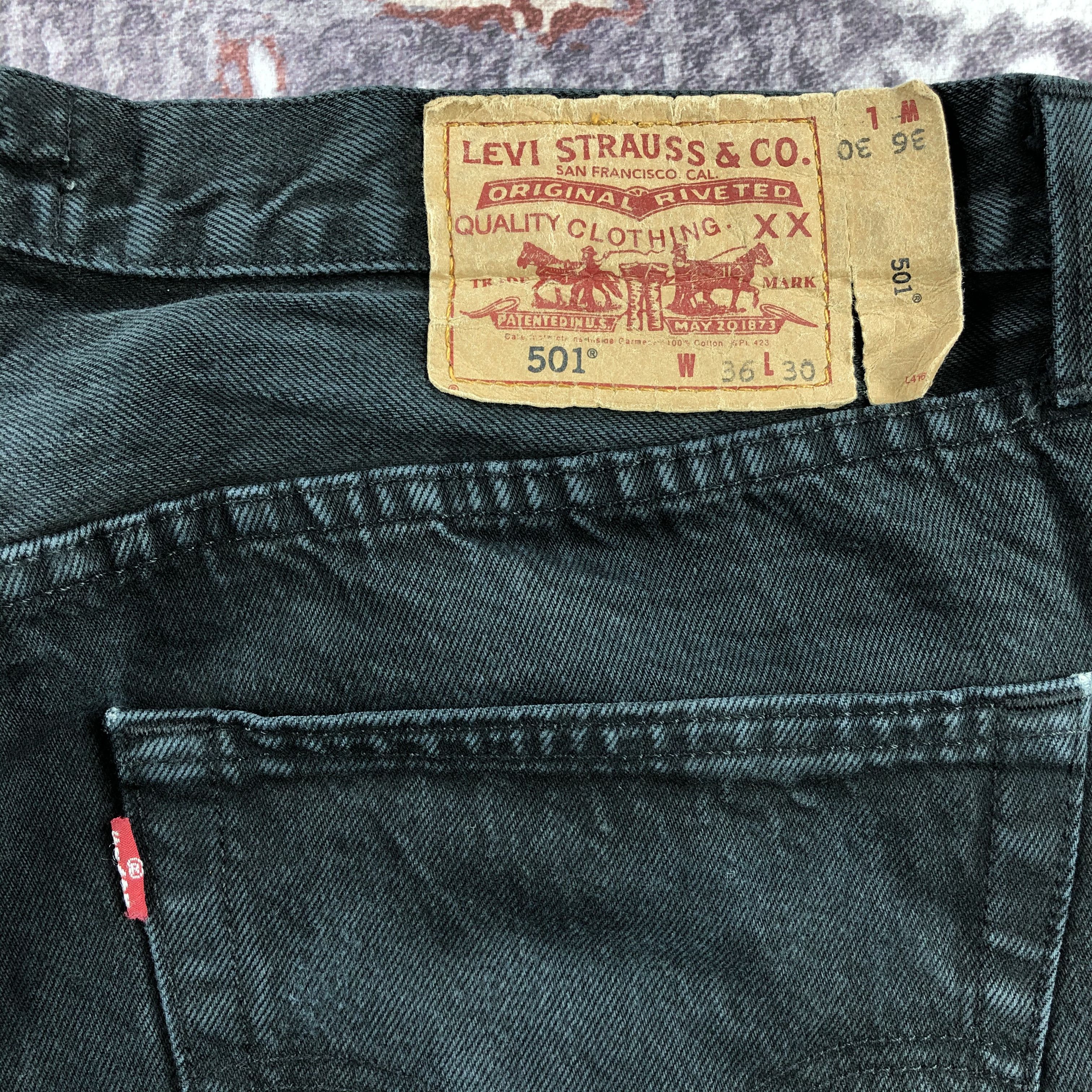 Levi's Vintage Distress Levis 501 Jeans-JM2095 Size US 35 - 7 Thumbnail