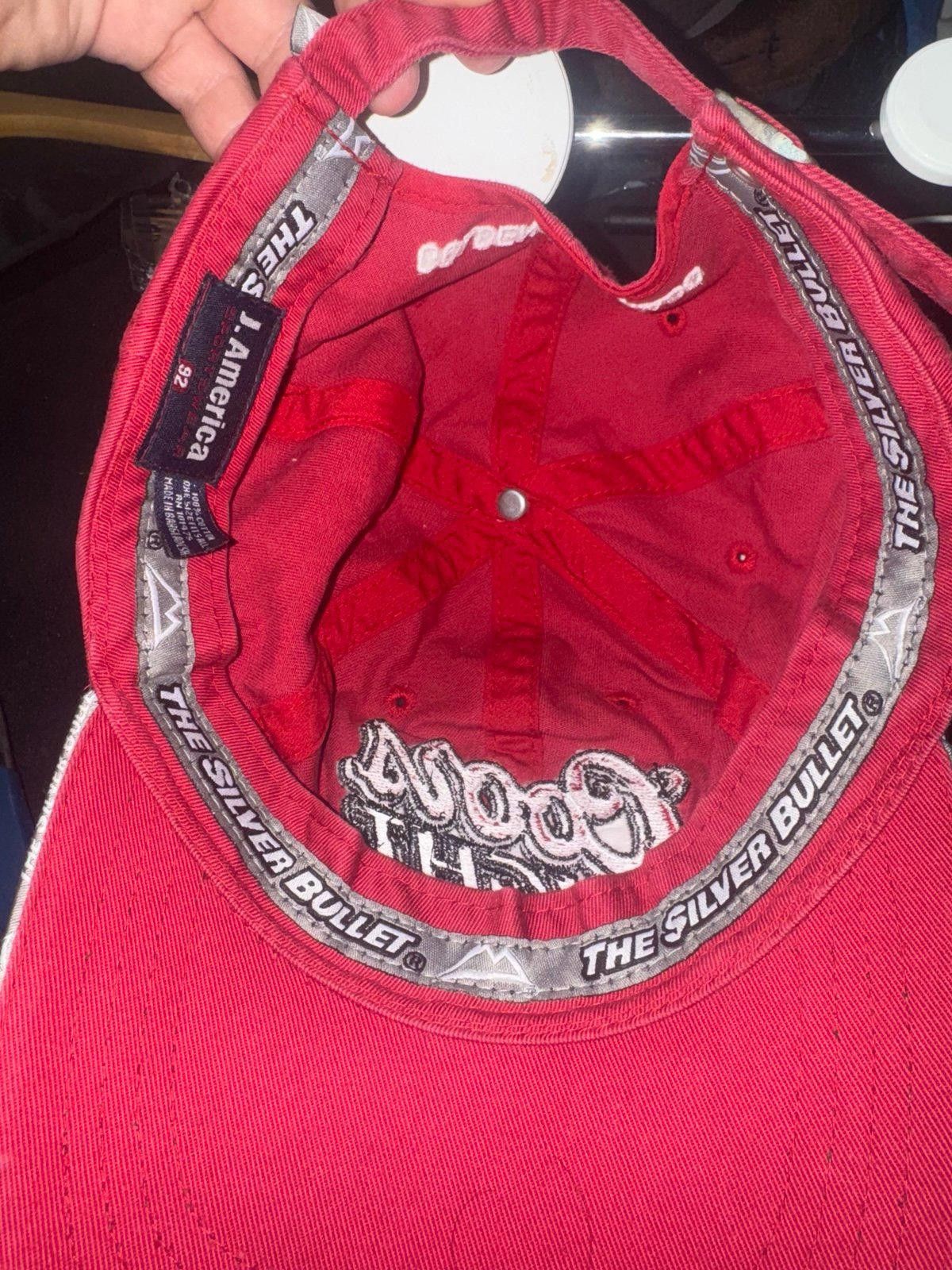 J. America Coors Light J.America Sportswear Red Cap The Silver Bullet Size ONE SIZE - 5 Thumbnail
