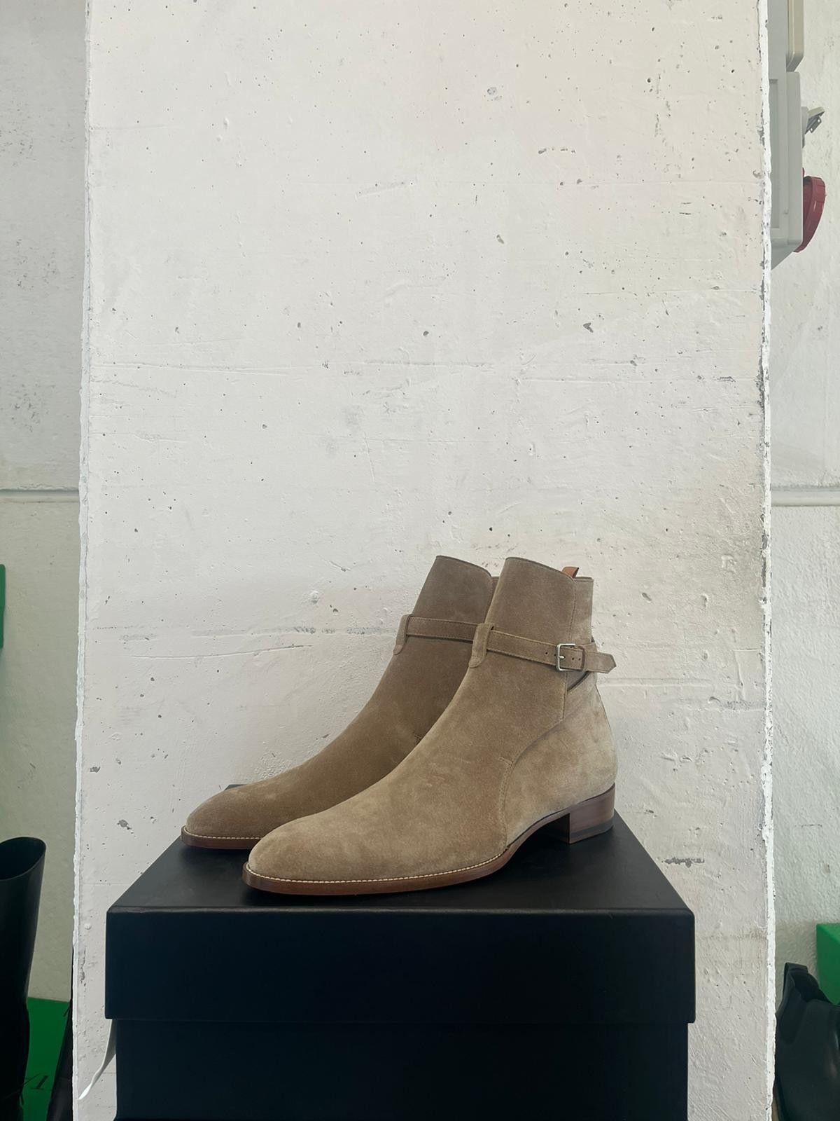 Saint Laurent Paris o1alsim1 Jodhpur High Buckle Boots in Light Brown Size US 12 / EU 45 - 3 Thumbnail