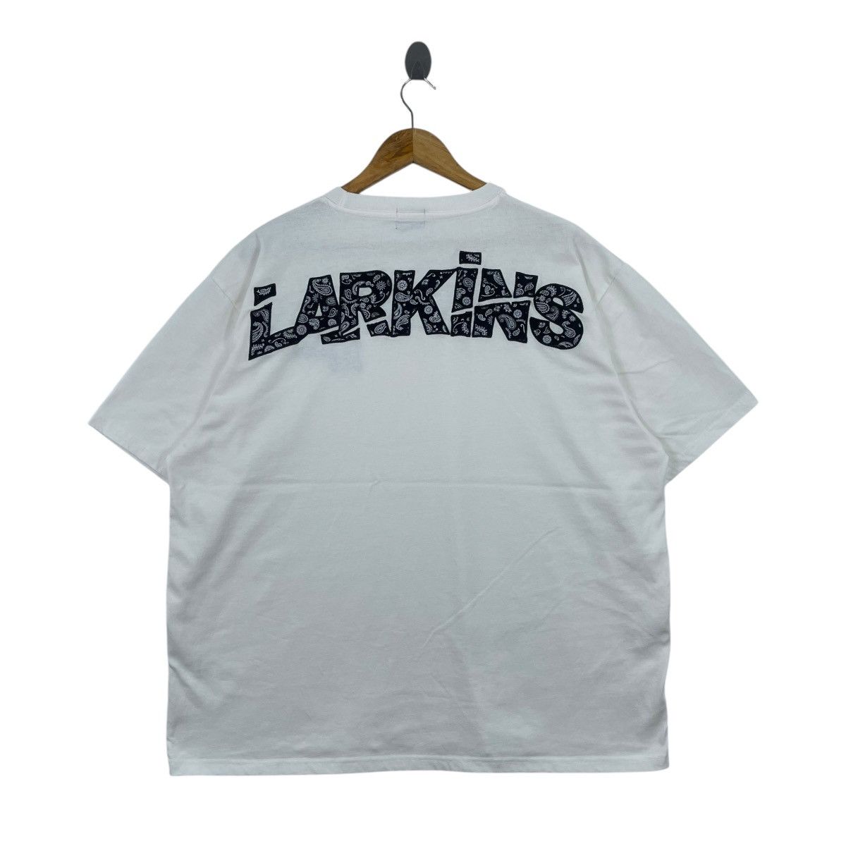 Japanese Brand LARKiNS Paisley Embroider White Tshirt Size US XXL / EU 58 / 5 - 1 Thumbnail