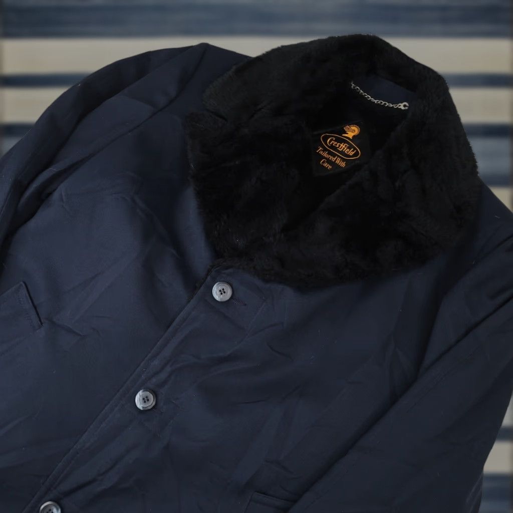 Vintage VINTAGE Crestfield Coat XL Mens Lined Black 50s 60s Overcoat Size US XL / EU 56 / 4 - 1 Thumbnail