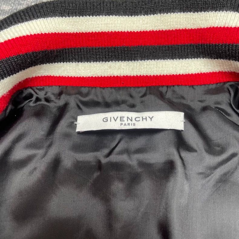 Givenchy Givenchy Black and White Wool Baseball Jacket with Leather Size US L / EU 52-54 / 3 - 5 Thumbnail