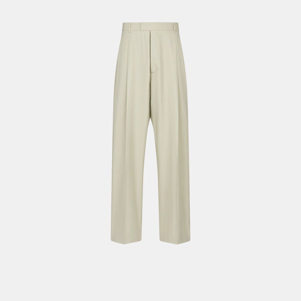 Dior o1w1db11024 Pleated Pants in Beige Size US 38 / EU 54 - 1 Thumbnail