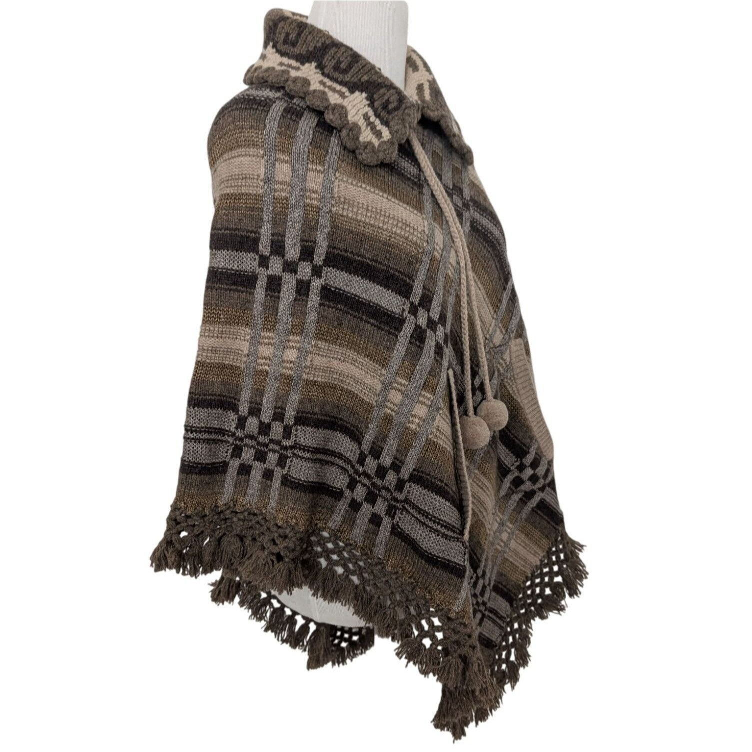 Ralph Lauren NEW RRL Ralph Ralph Lauren Plaid Jacquard Poncho Womens Size Size S / US 4 / IT 40 - 4 Thumbnail