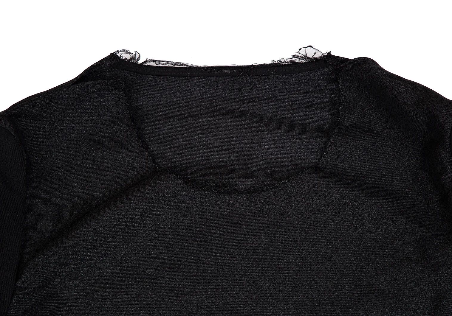 Comme des Garcons Homme Plus Shiny Cut-Off Pullover Jacket in Black, Size M Size US M / EU 48-50 / 2 - 2 Thumbnail