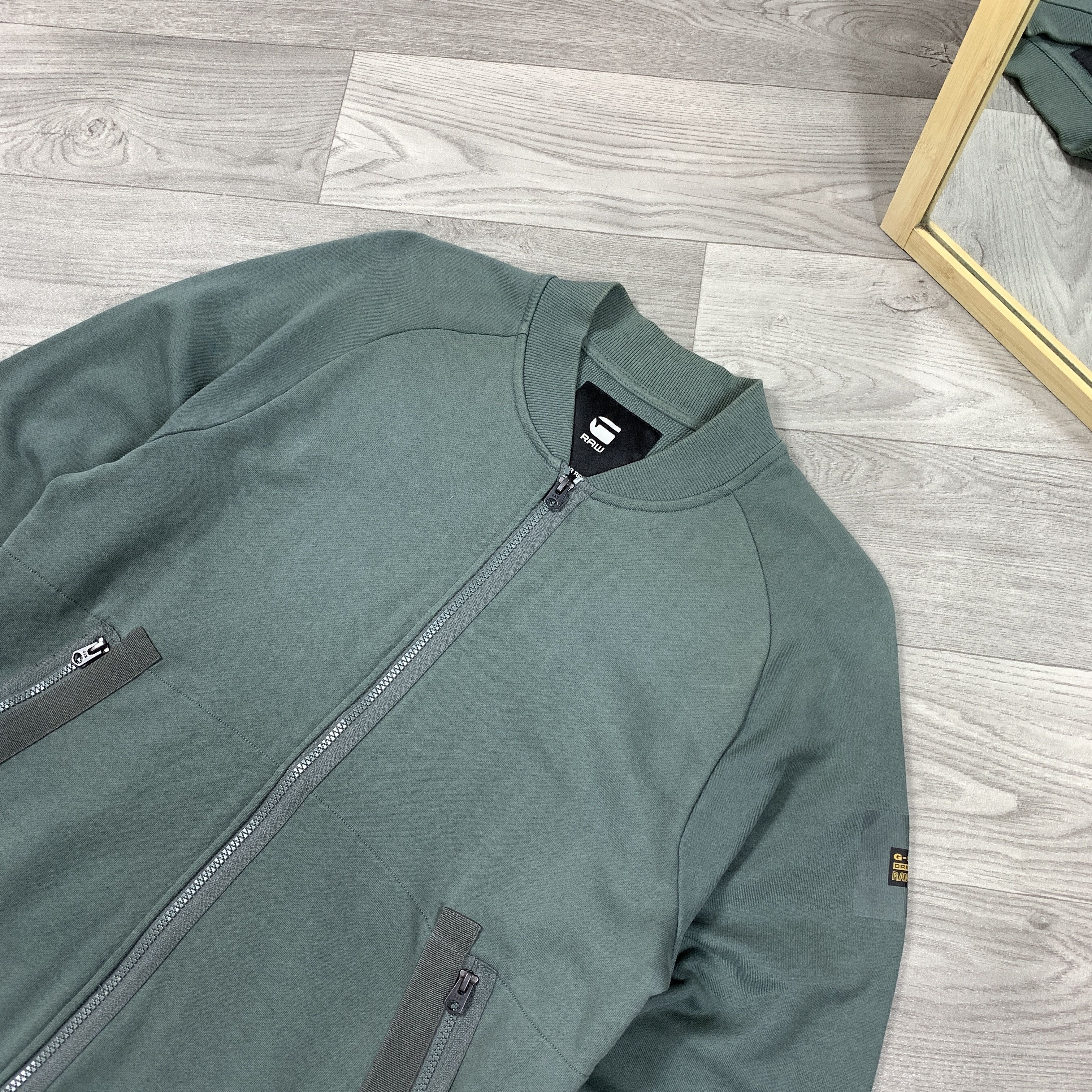 G-Star G-Star Raw Graphic Green Sweat Bomber Jacket L Size US L / EU 52-54 / 3 - 5 Thumbnail