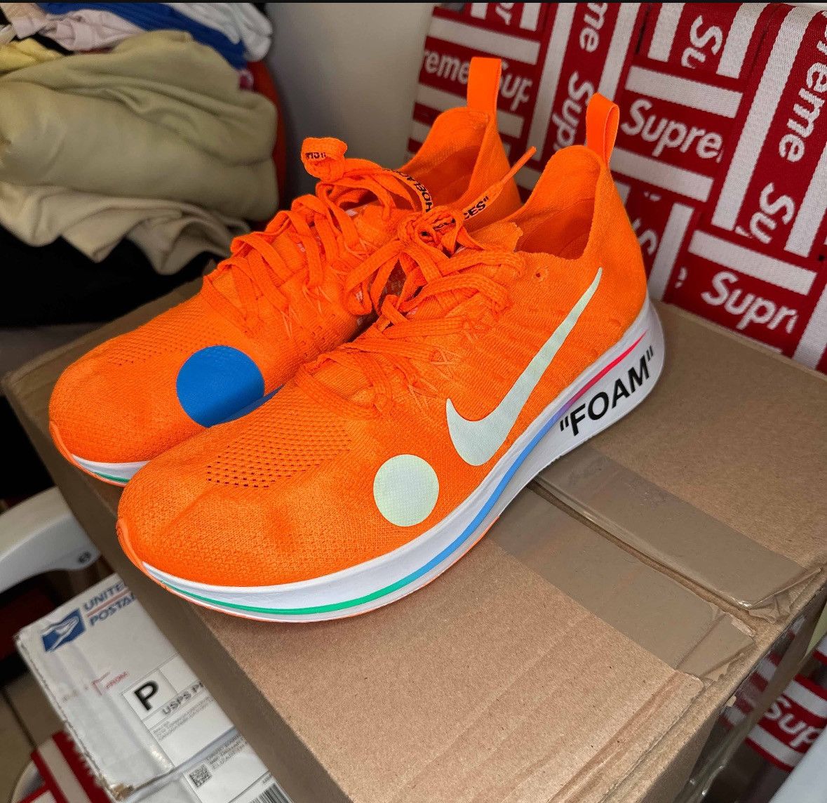 Nike Off White Nike Off White Zoom Fly Mercurial Flyknit Total Orange Grailed