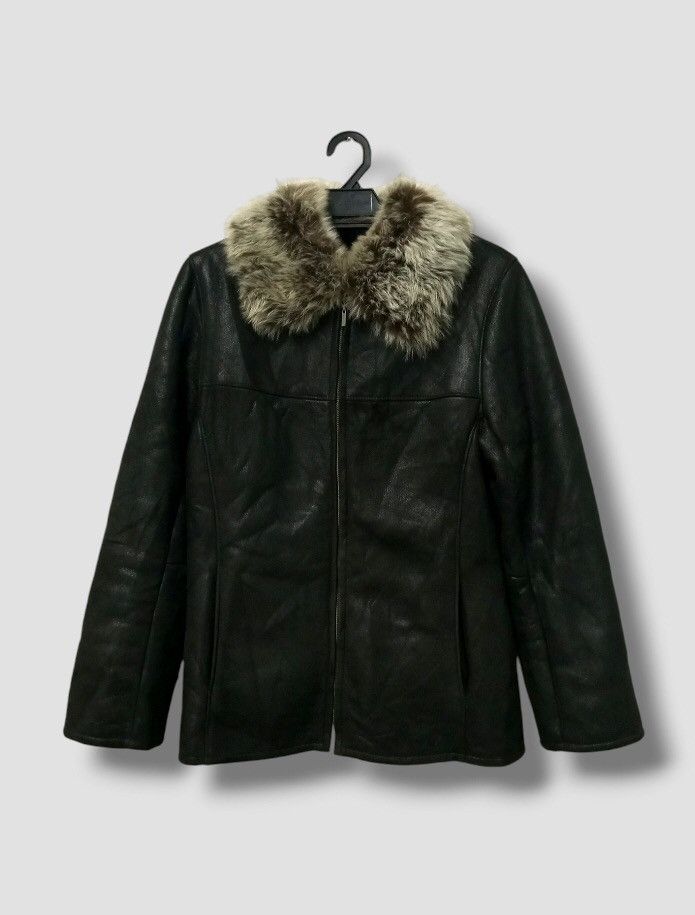 Japanese Brand Binding Offer 🔴 A02 Trans Work Sheep Skin Leather Jacket Size M / US 6-8 / IT 42-44 - 1 Thumbnail