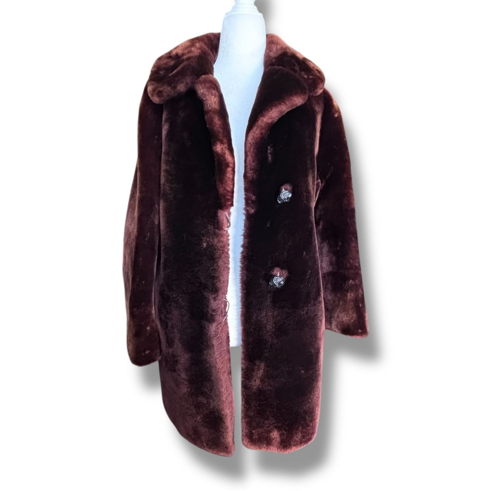 Vintage Vintage 50s Rifkens Dark Brown Mink Fur Coat Satin Lined MCM Size M / US 6-8 / IT 42-44 - 8 Thumbnail