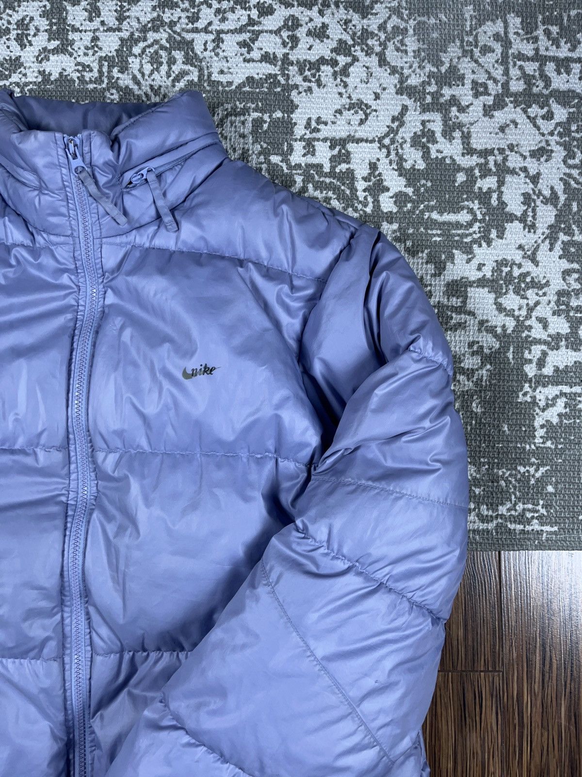 Nike × Vintage ➕ nike Vintage y2k lilac light Purple down puffer jacket Size US L / EU 52-54 / 3 - 3 Thumbnail
