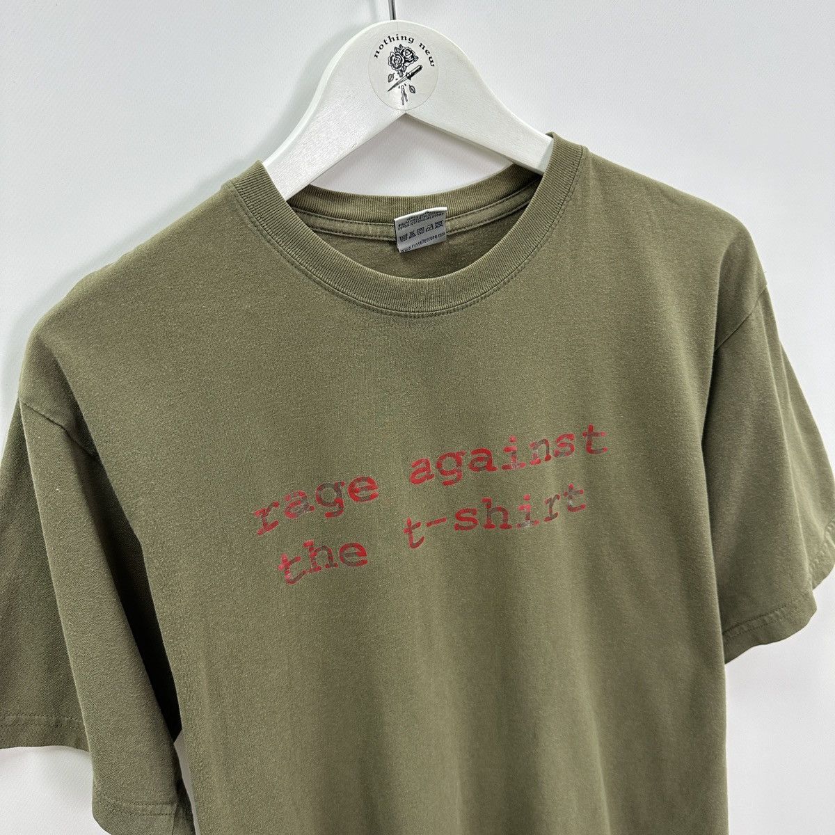 Vintage Vintage 90s Rage Against the t-shirt Sun faded tee y2k humor Size US S / EU 44-46 / 1 - 3 Thumbnail