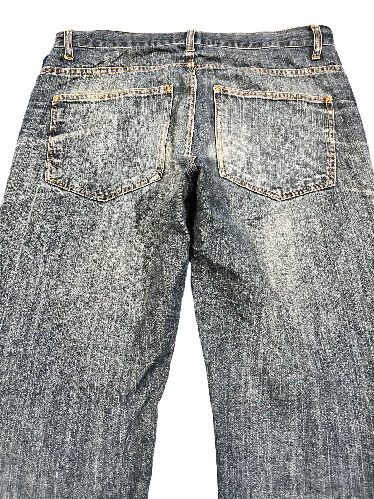 JNCO × Japanese Brand Vintage Japanese Brand Baggy Patches Faded Jeans Size US 35 - 5 Thumbnail