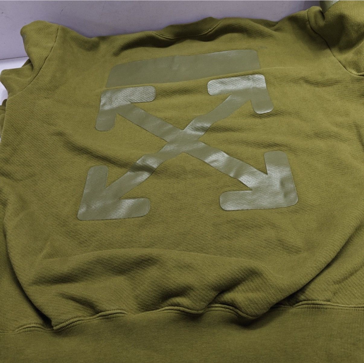 Off-White OFF-WHITE Rubber Arrows Crewneck Green Size US S / EU 44-46 / 1 - 8 Thumbnail