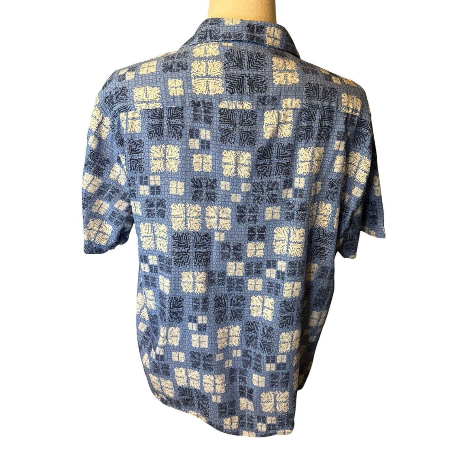 Nat Nast Nat Nast Luxury Originals XL Ocean Blue Silk Blend Shirt Size US XL / EU 56 / 4 - 4 Thumbnail