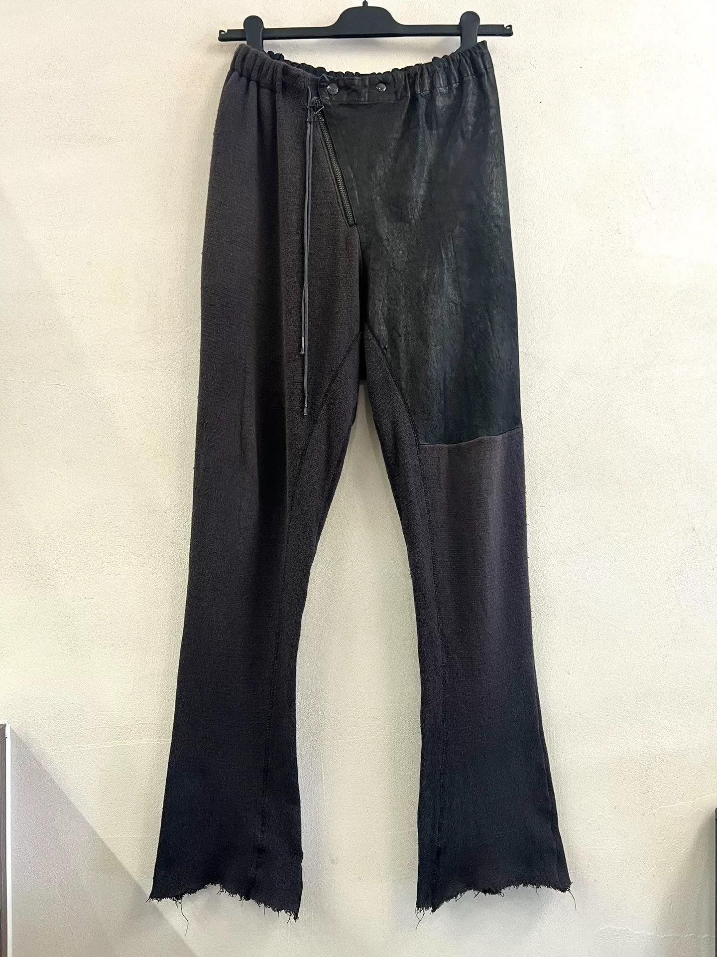 Rick Owens Rick Owens Style Leather Flared Pants Size US 28 / EU 44 - 1 Thumbnail