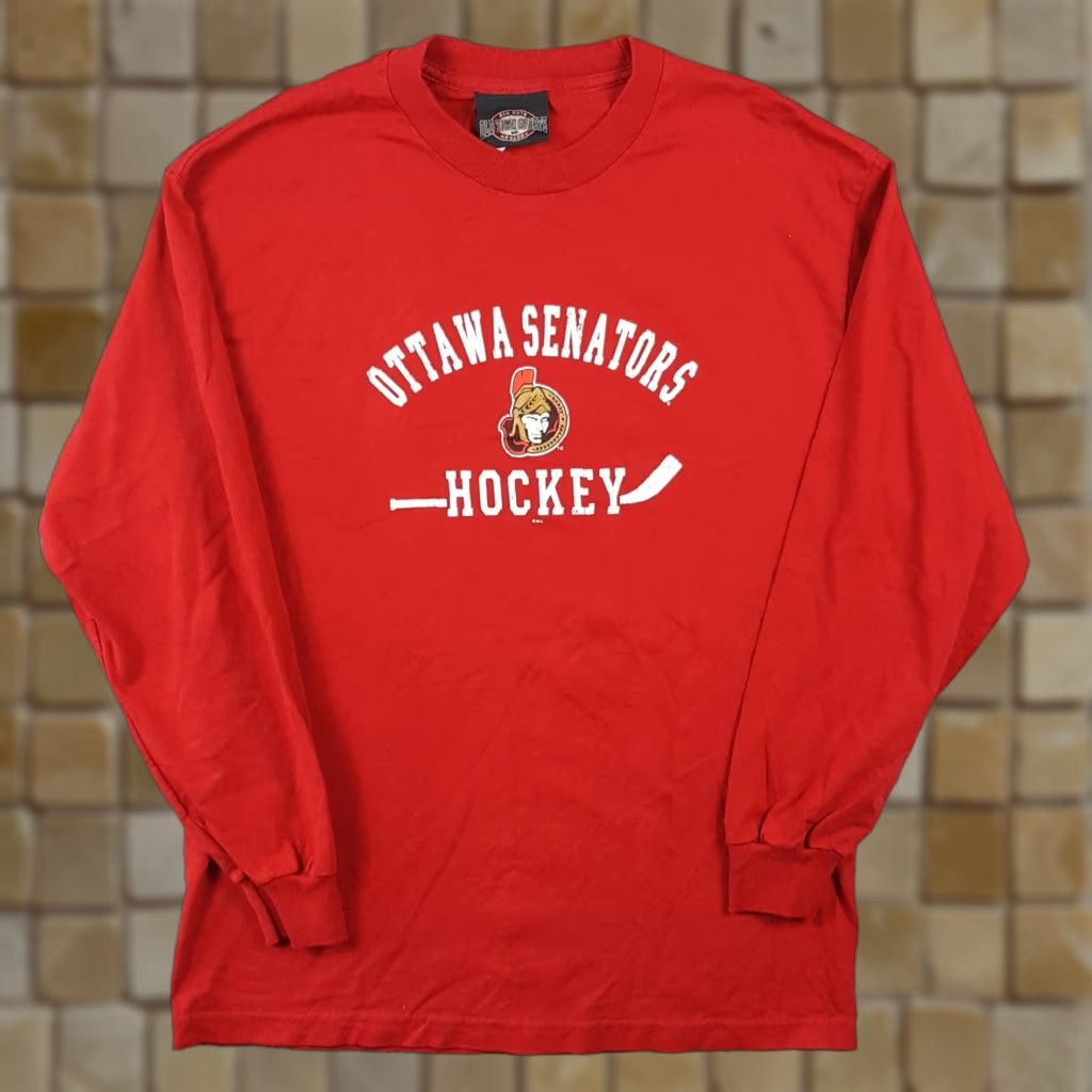 Vintage VINTAGE Ottawa Senators NHL Long Sleeve Men's T-Shirt Large Retro Red Logo Sports Y2K 90s 00s Size US L / EU 52-54 / 3 - 1 Thumbnail