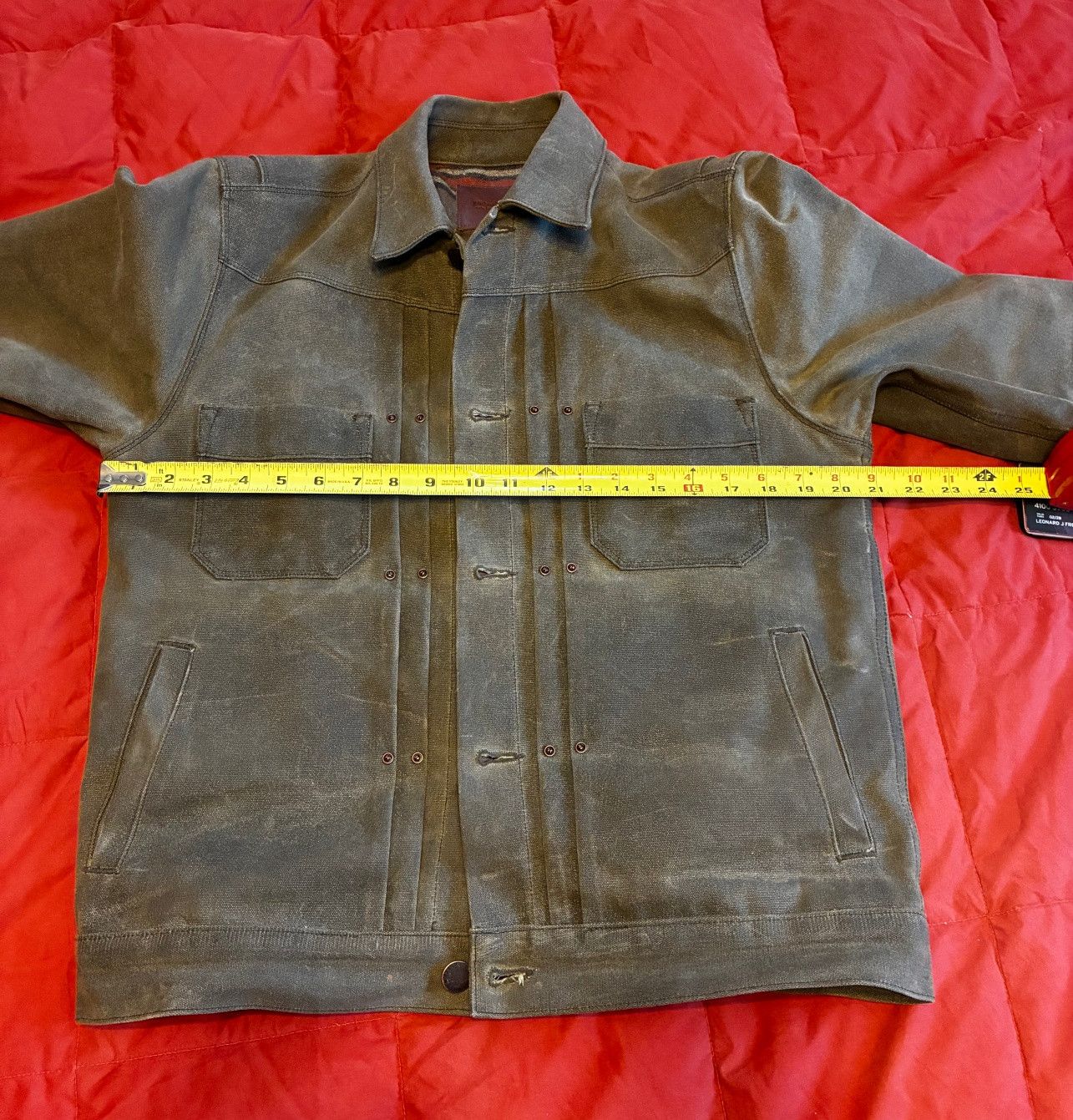 Freenote Cloth Riders Jacket; Heavy Waxed Canvas; Tobacco; Wool Lined Size US M / EU 48-50 / 2 - 1 Thumbnail