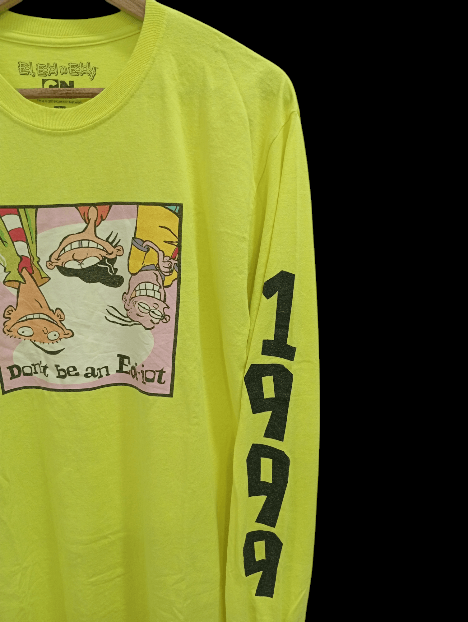 Cartoon Network × Vintage 🔥🔥Ed,Edd N Eddy Don't Be An Ed-iot LS T-Shirt Size US L / EU 52-54 / 3 - 11 Thumbnail
