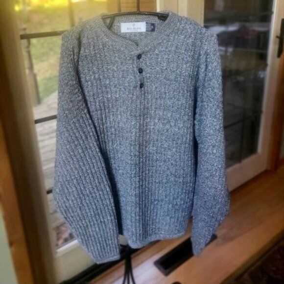 Bill Blass Bill Blass 3 Button Crew Neck Knit Wool Long Sleeve Pullover Size US XXL / EU 58 / 5 - 1 Thumbnail