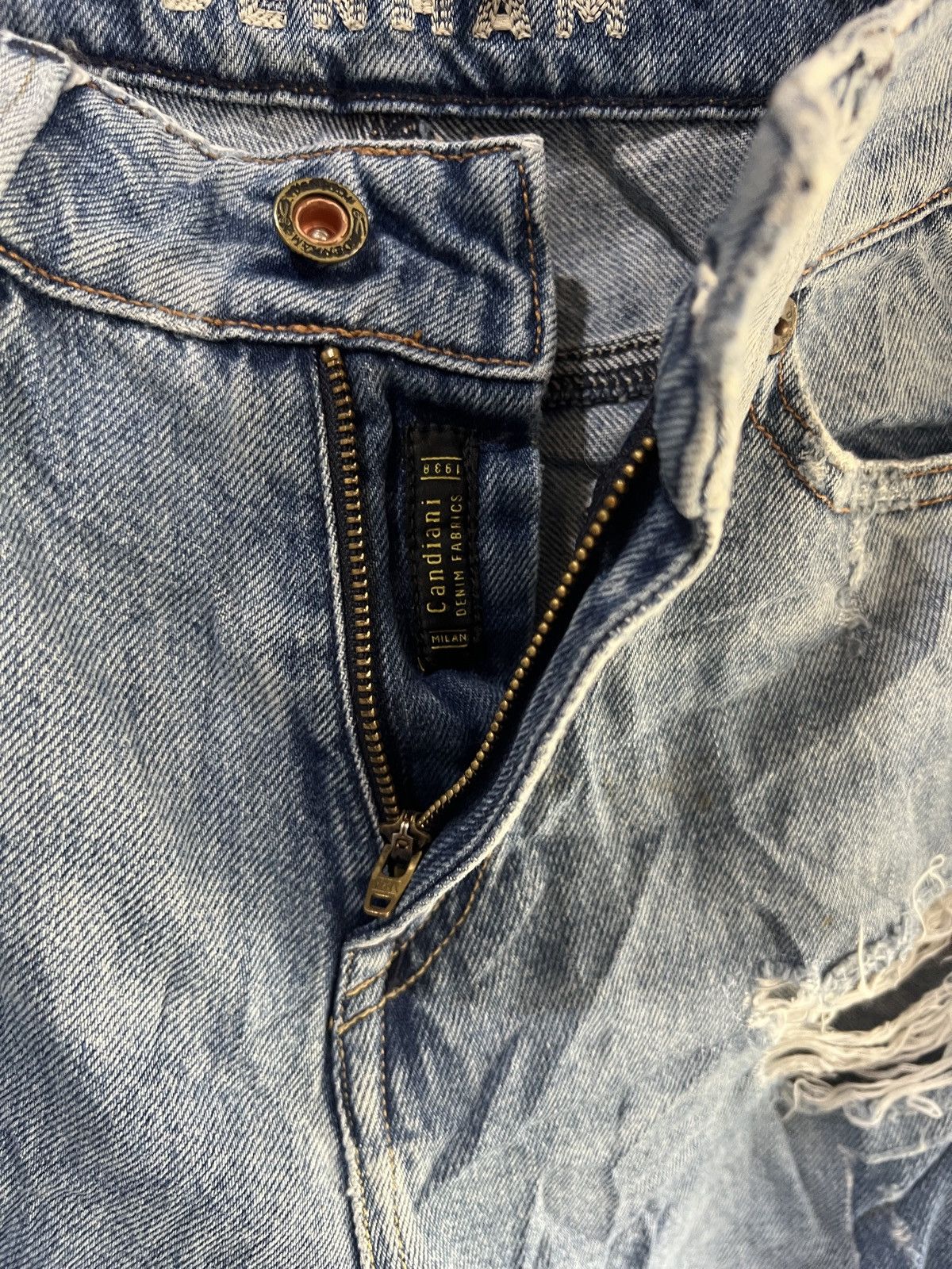 DENHAM 🔥Denham Alex Wide Leg Fit Distressed Denim Size US 28 / EU 44 - 11 Thumbnail