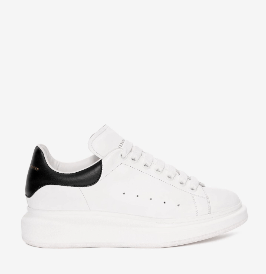 image of Alexander Mcqueen Man Oversize White/black Number 39 Eu Shoes, Men's (Size 6)