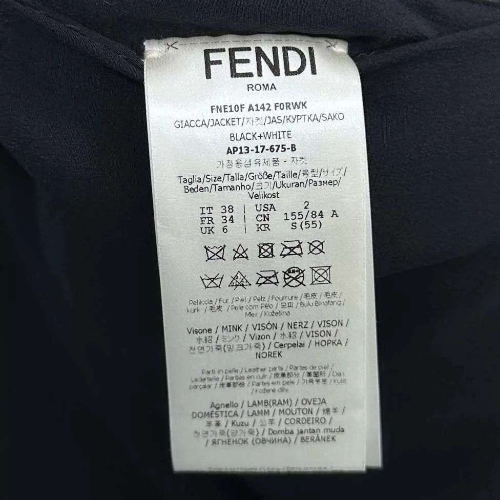 Fendi FENDI White Stripe Mink Fur Pearl Jacket 38 Size XS / US 0-2 / IT 36-38 - 5 Thumbnail