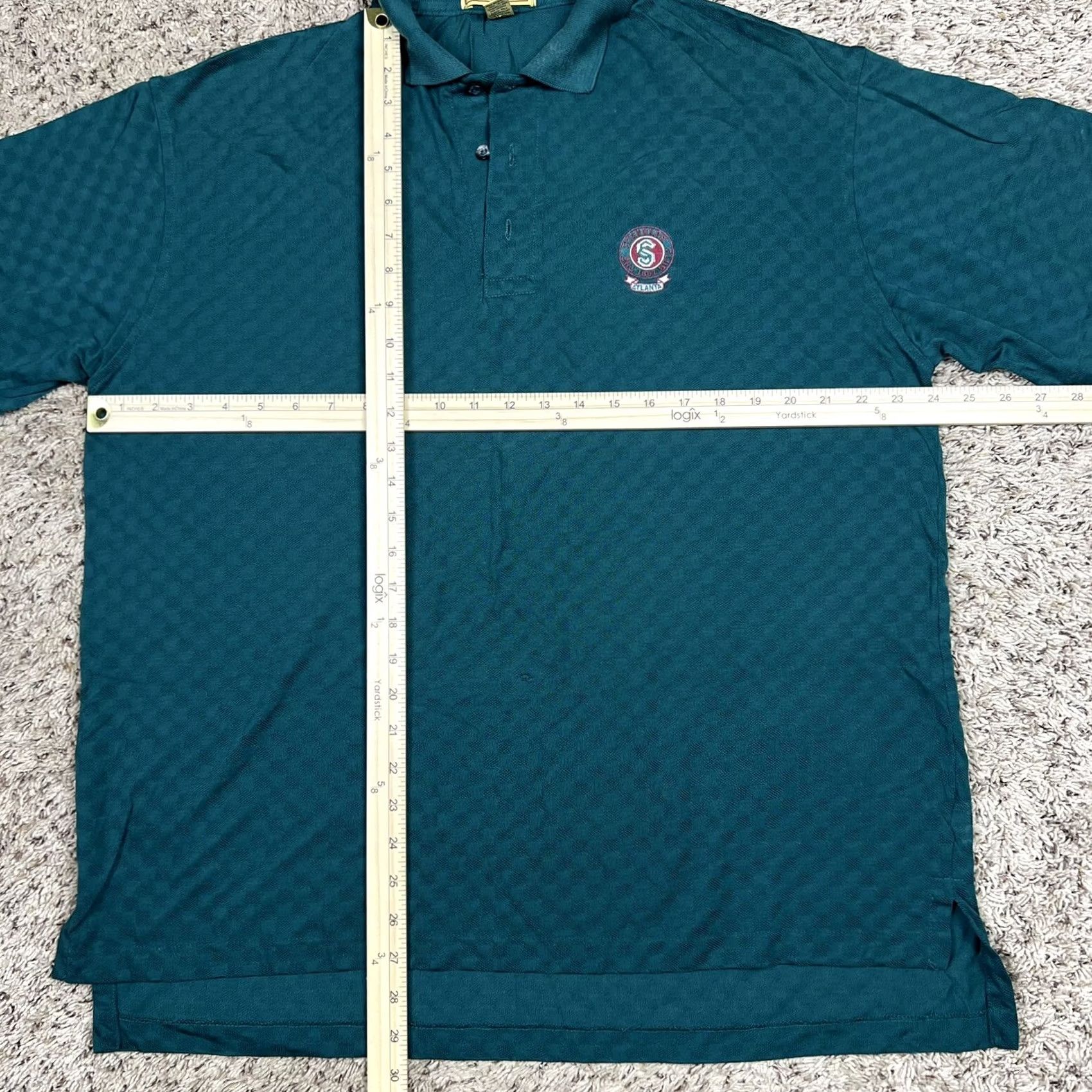 Vintage VINTAGE Cross Creek Polo Shirt Mens Large Green Embroidered Atlanta 90s Short Sleeve Classic Polo Shirt Mens Regular Size US L / EU 52-54 / 3 - 7 Thumbnail