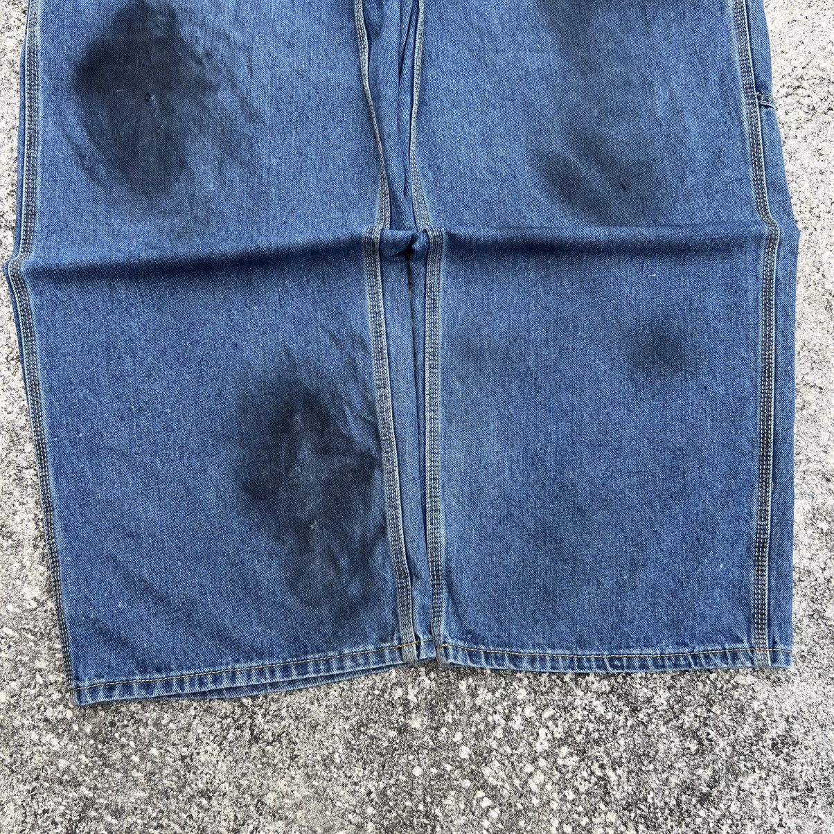 Japanese Brand “y2k style” PAINTED CARPENTER BAGGY JEANS Size US 41 - 5 Thumbnail