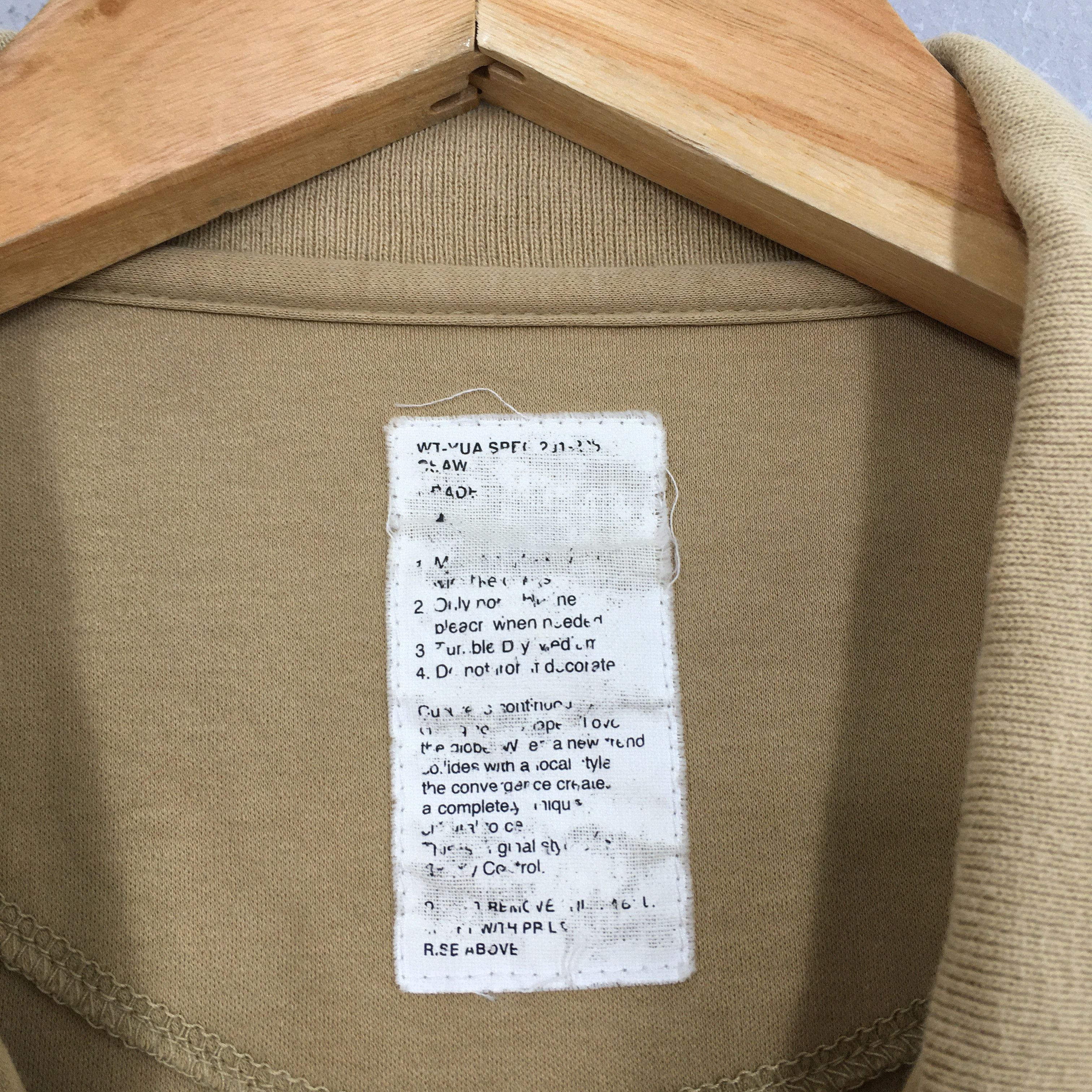 Wtaps Vintage Wtaps Japan Plain Khaki Polos Shirt Large Size US L / EU 52-54 / 3 - 5 Thumbnail