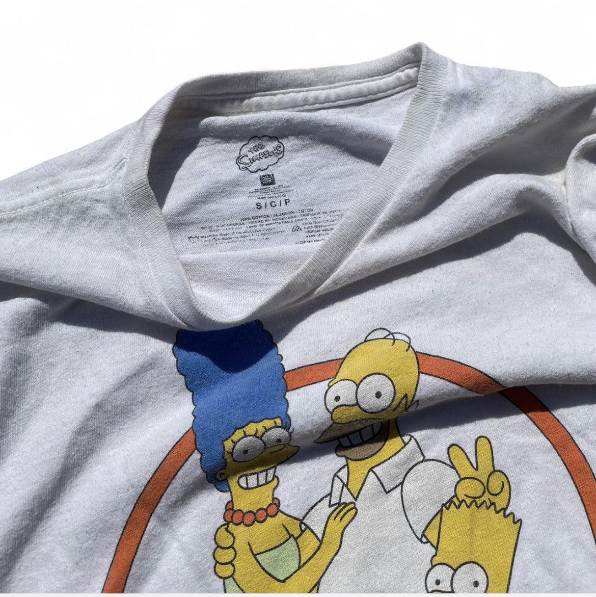 Vintage Vintage Single Stitch “The Simpsons” family white tee Size S / US 4 / IT 40 - 4 Thumbnail